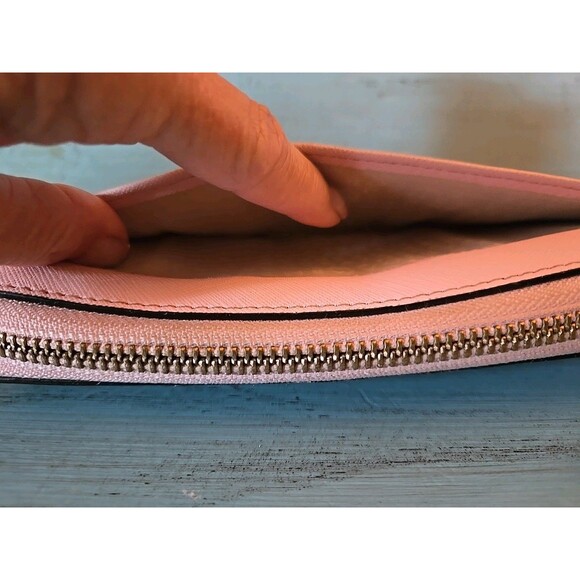 Kate Spade Pink Wallet Zipper, Women Leather Holds Cash Coins Credit Cards 7×3 - Picture 5 of 15